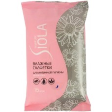SIOLA Silver Влажные салфетки для интимной гигиены 15шт